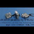 侧插短体USB*母座两弯脚90插件→PBT/LCP 