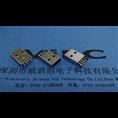 AM USB沉板公头 SMT贴片端子+无柱短脚直插 
