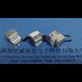 双层沉板AF-USB-母座DIP90°LCP白胶超长盐雾=无卤 