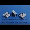 反向侧插短体14.0*USB+四脚圆锥脚 4P 直边 