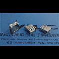 2.0-USB A母180度铜壳13.0长直插+直脚无卷边【LCP】 