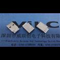 USB公头无缝焊线式 铜端子 高寿命 电镀金0.5U-0.8U-1U-3U 