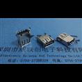 AF 短体2.0-USB 180度弯脚直插卷边DIP+15.0 