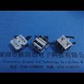 180度直插短体+AF 两脚固定USB*直边无弹片 