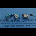 AF10.0短体USB&{蓝色胶芯}无脚-无柱-无卷边+SMT全贴片 