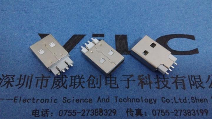 A公鱼叉模顶(镀镍+HF+SGS+报告书）AM 鱼叉式USB公头 