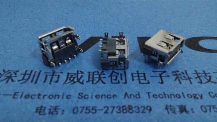 DIP四脚+端子贴片USB︻┳═一短体10.06.8高+卷边 
