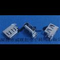 AF侧插短体10.0↑●USB●90度鱼叉脚☉DIP 白胶 