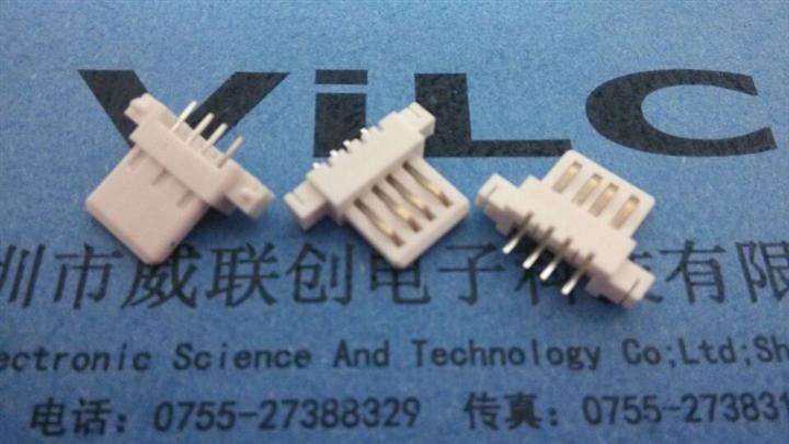 180度 USB 白色沉板胶芯 有柱=LCP+PBT+9T+7T 