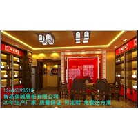 青岛茶叶展柜设计 