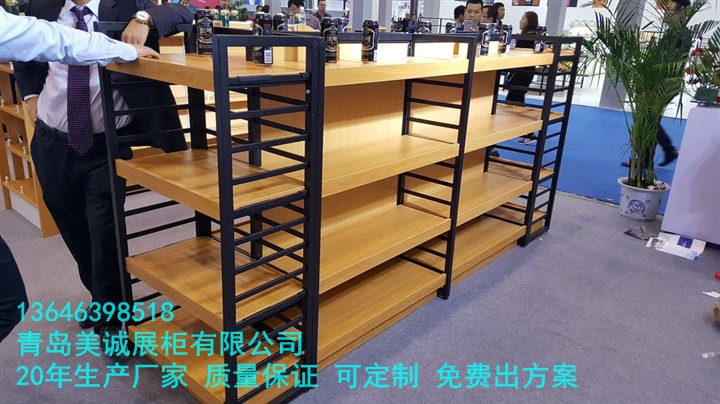 青岛超市货架木制品 