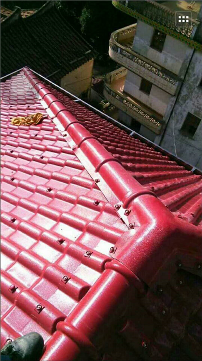 泉州树脂瓦别墅顶安装