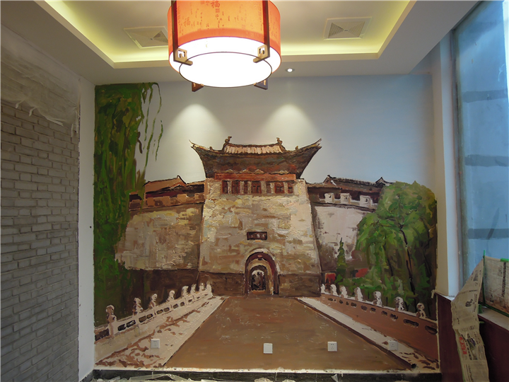 兰州酒店墙绘