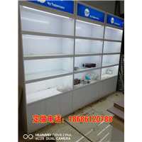 包百喷漆木质展柜 