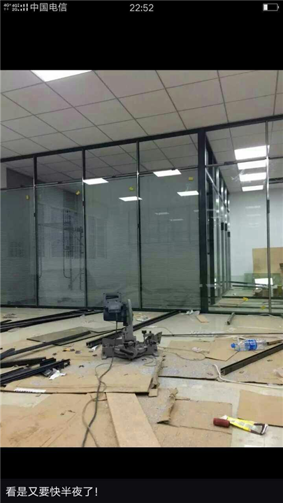 绍兴办公室玻璃门 