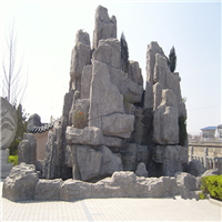百色水泥塑山，百色GRC假山，百色塑木栏杆 