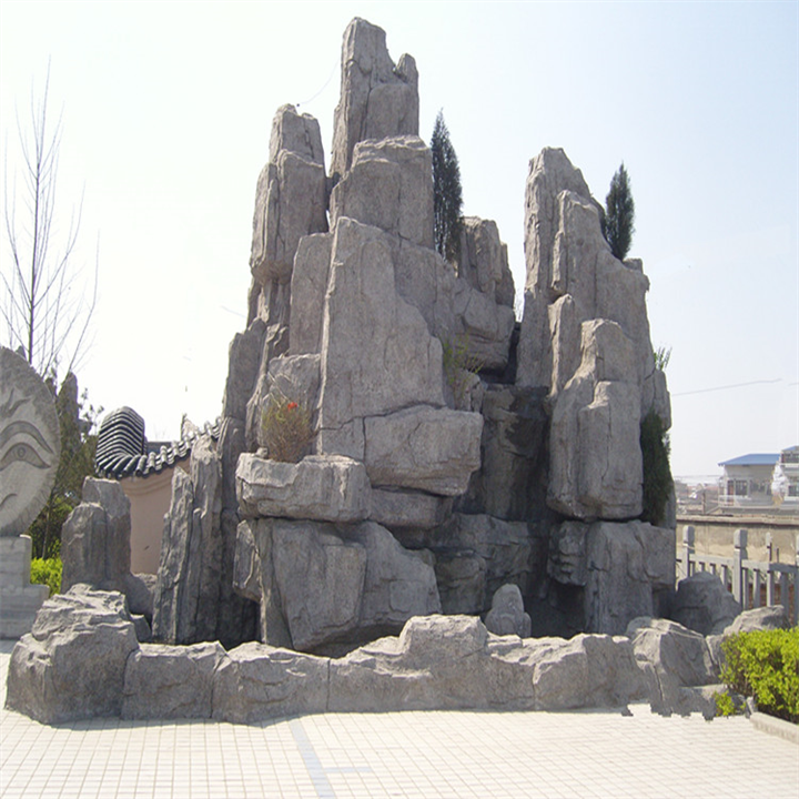 百色水泥塑山，百色GRC假山，百色塑木栏杆 