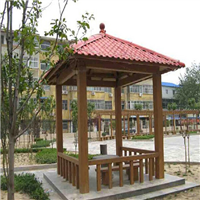 水泥长廊，广西仿木凉亭，玉林仿木凉亭 