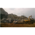 钟山青花岗石开采现场 