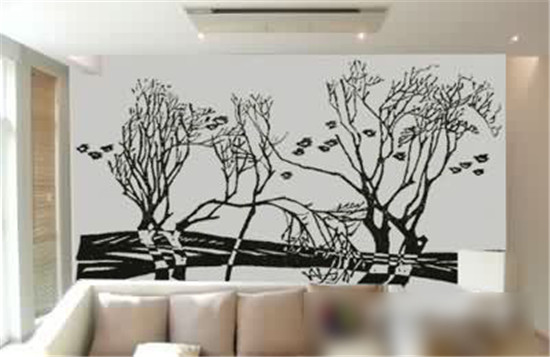 佛山电视背景墙画|佛山壁画|佛山彩绘 