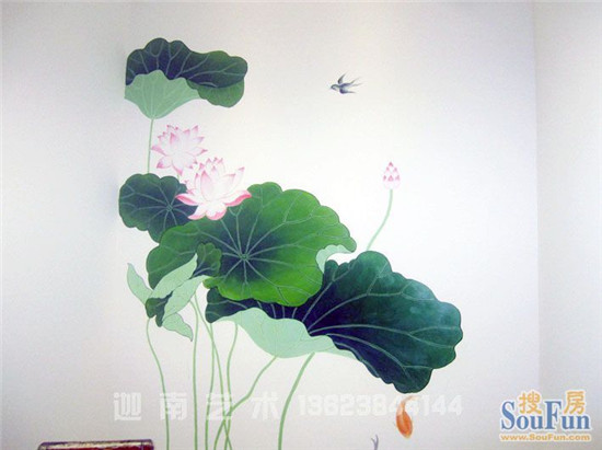 佛山电视背景墙画|佛山壁画|佛山彩绘 