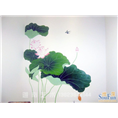 佛山电视背景墙画|佛山壁画|佛山彩绘 