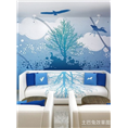 佛山电视背景墙画|佛山壁画|佛山彩绘 
