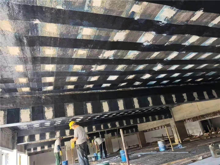 95871部队综合楼碳纤维布加固项目 