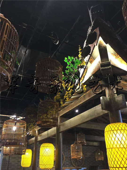 火锅店整体仿真造景 