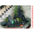 苏州昆山常熟酒店餐饮足浴店斧劈石假山景观
