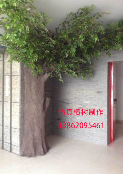 苏州仿真榕树水泥包柱子靠墙仿真树仿真大树 