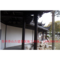 昆山常熟苏州古建长廊亭子水榭门亭刻字