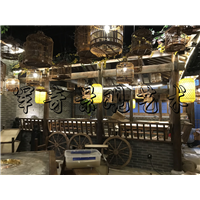 火锅店室内整体仿真造景 