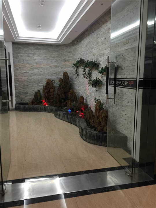 苏州昆山常熟别墅庭院吸水石假山瀑布流水