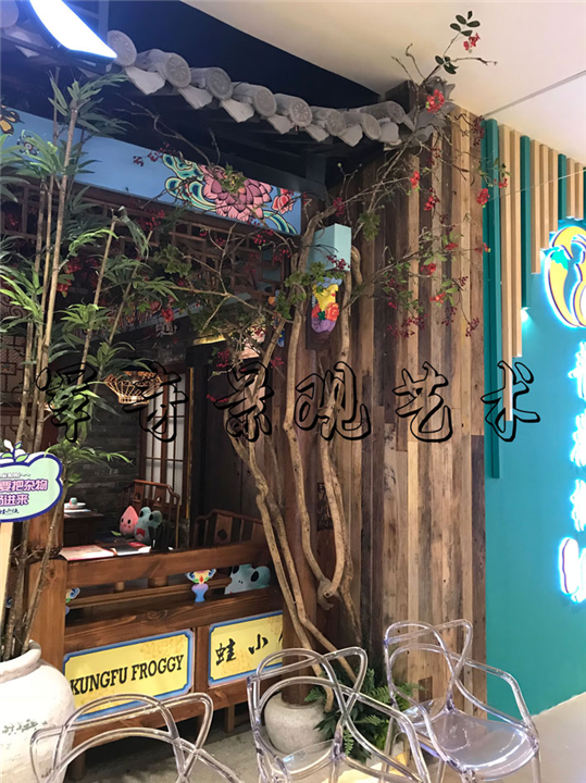 商场餐饮店橱窗造景设计 