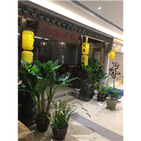 火锅店整体造景 