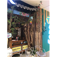 商场餐饮店橱窗造景设计 