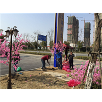 江苏仿真桃花树 