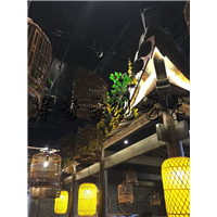 火锅店整体仿真造景 