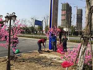 江苏仿真桃花树 