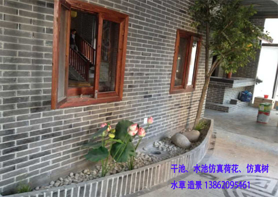 苏州昆山常熟干水池造景枯树仿真树橱窗造景 