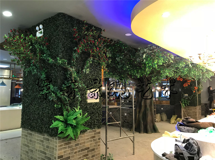 餐饮店室内整体仿真造景 