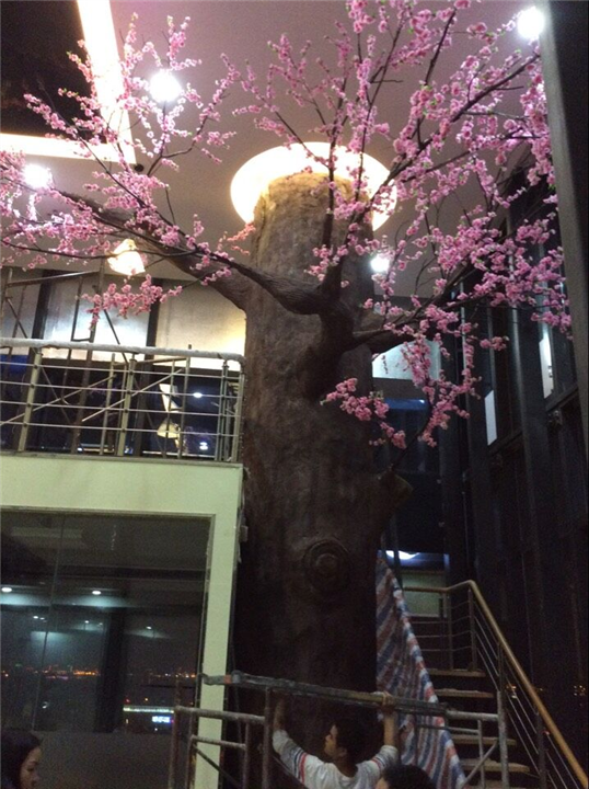 苏州上海昆山常熟仿真桃花树 