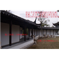 昆山常熟苏州古建长廊亭子水榭门亭刻字