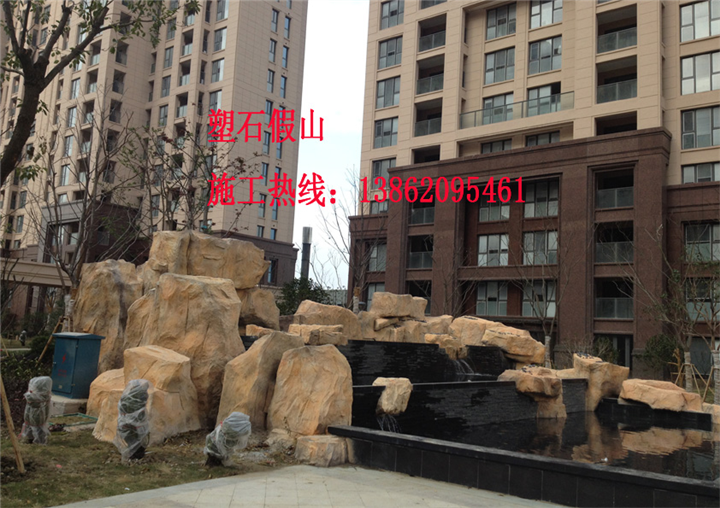 苏州无锡昆山上海常熟塑石假山瀑布流水景观