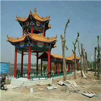 内蒙古古建凉亭 