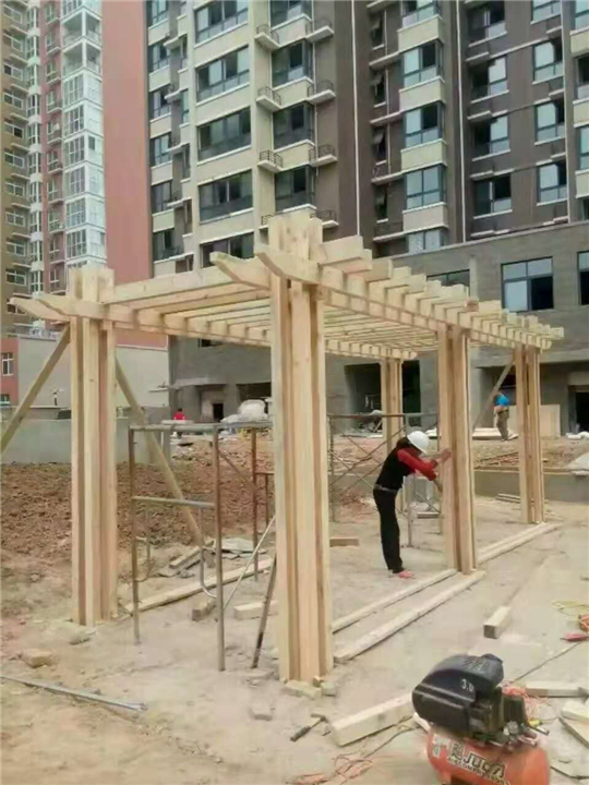 内蒙古防腐木葡萄架 