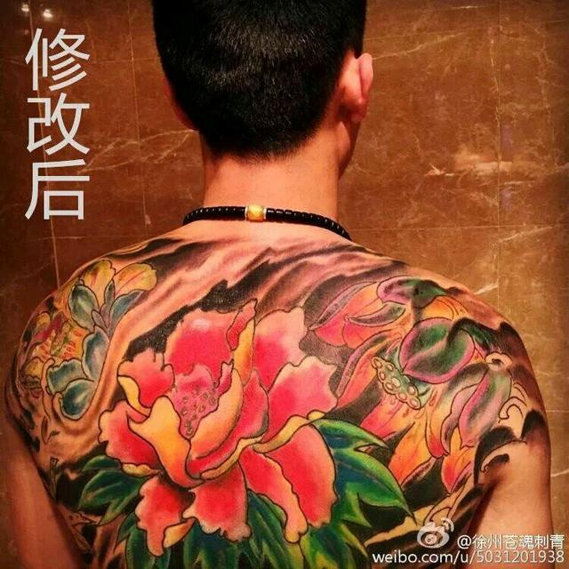 纹身线条修改＿徐州苍魂刺青工作室 