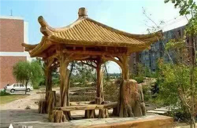 河南仿腐木凉亭