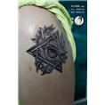 乐山**纹身店，米木刺青TATTOO,上帝之眼 